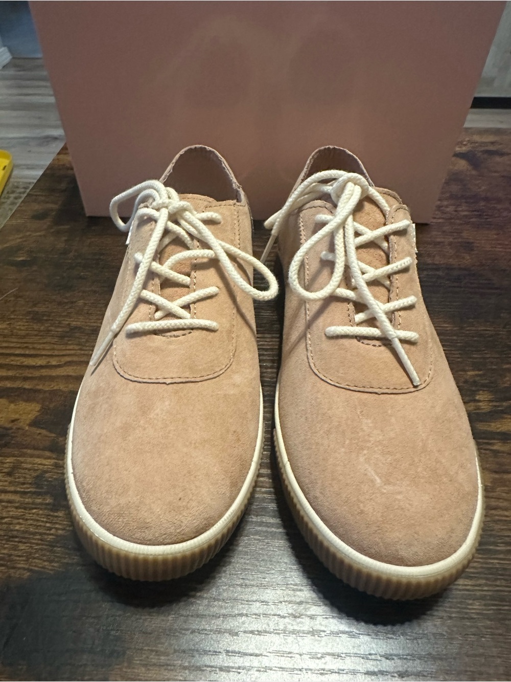 Toms Women's Suede Lace-Up Sneakers — Beige/Tan